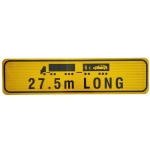 Reflective Aluminum Sign For Vehicle - 27.5M Long Vehicle Reflective Metal Truck Sign